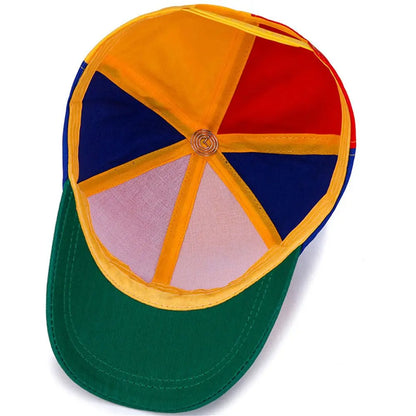 Funny Snapback Hat | Helicopter Propeller Rainbow Bamboo Dragonfly Dad Hat for Adults & Kids