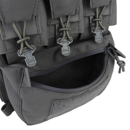 Assault Adapt Banger Back Panel Zip-On Rear Pack – Tactical Vest FCPC V5 Plate Carrier Accessories Bag with GP Pouch & Multitools Pocket