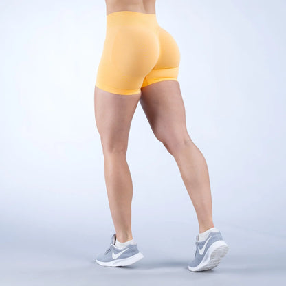 Women’s Impact Seamless Yoga Shorts — Scrunch Bum Low Waist Butt-Lifting Gym & Running Workout Leggings