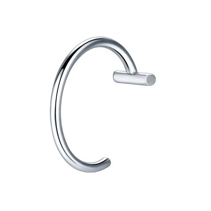 Stainless Steel Fake Nose Ring – Hoop Septum Rings, C-Clip Lip Ring, Non-Pierced Body Jewelry for Women