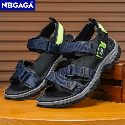 Men’s Summer Outdoor Sandals – Breathable Sport & Hiking Shoes, Wear-Resistant Casual Beach Footwear for Walking & Holidays