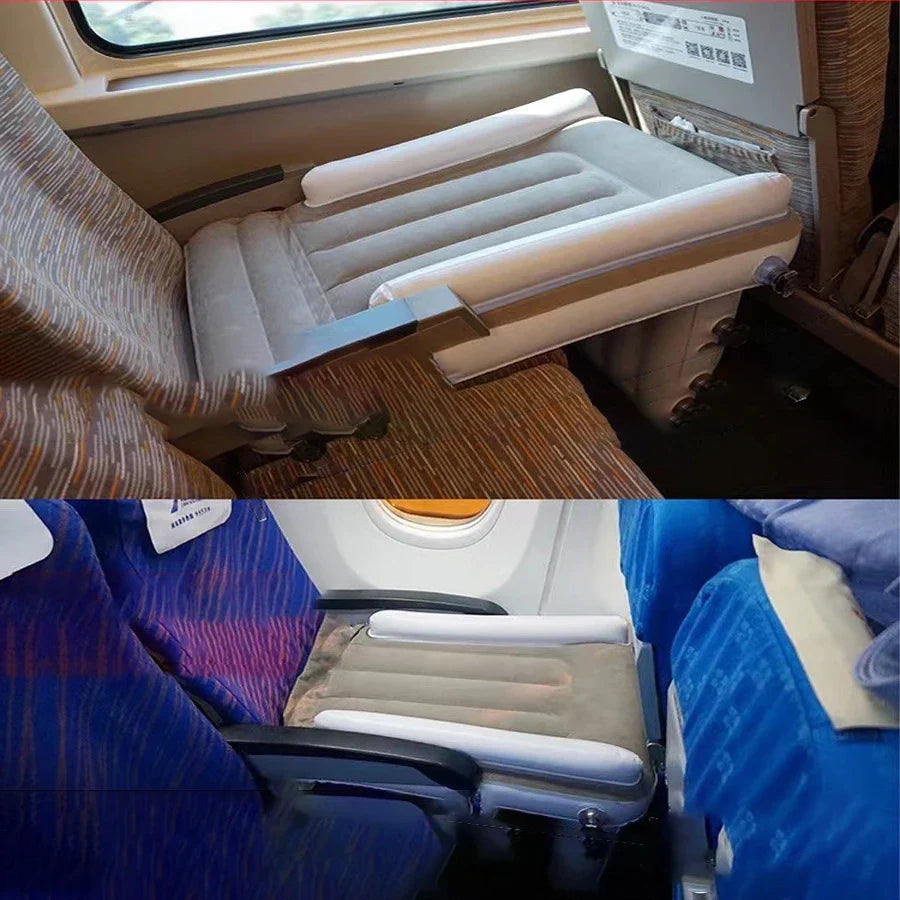 Inflatable Baby Airplane Mattress - Travel Bed for Sleep on High-Speed Railway, Air Cushion for Car Camping Interior Accessory