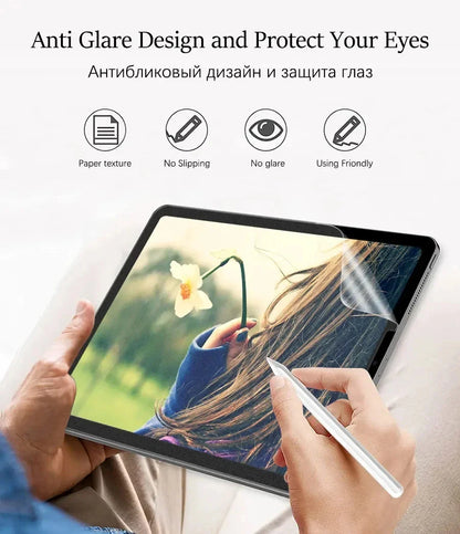 3Pcs Paper-Like Screen Protector for Lenovo TAB M10, M9, M8, M11, P12 Pro, P11 – Non-Glass Protector for 1st, 2nd & 3rd Gen