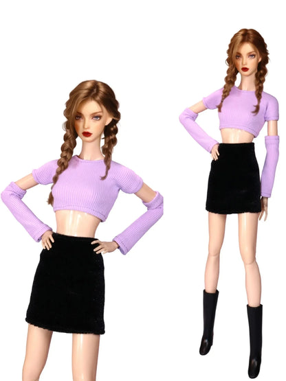 Doll Clothes for 30CM Barbie – Short Skirt, Outer Garment, Pants & Shoes Accessories