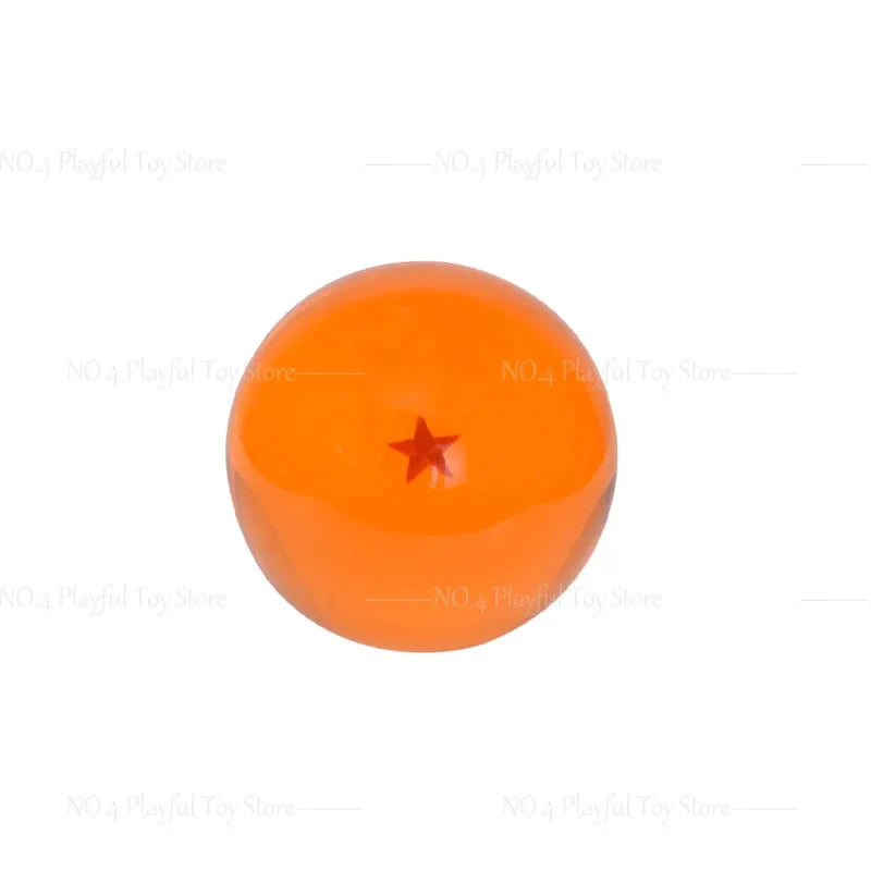 7.6cm Dragon Ball Anime Figure — 1-7 Star Orange Resin Crystal Globe, Large Desktop Ornament, Toy Collection Gift