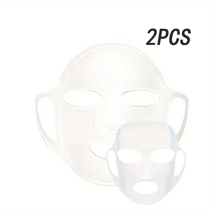 Silicone Mask Cover — Ear-Mounted Reusable Facial Care Tool for Moisturizing & Essence Absorption