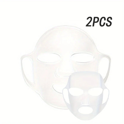 Silicone Mask Cover — Ear-Mounted Reusable Facial Care Tool for Moisturizing & Essence Absorption