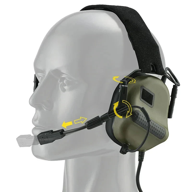 ARM NEXT F10 Tactical Headset — Noise-Canceling Hunting & Shooting Headphones with Brackets, Compatible with Wendy M-LOK ARC Helmet