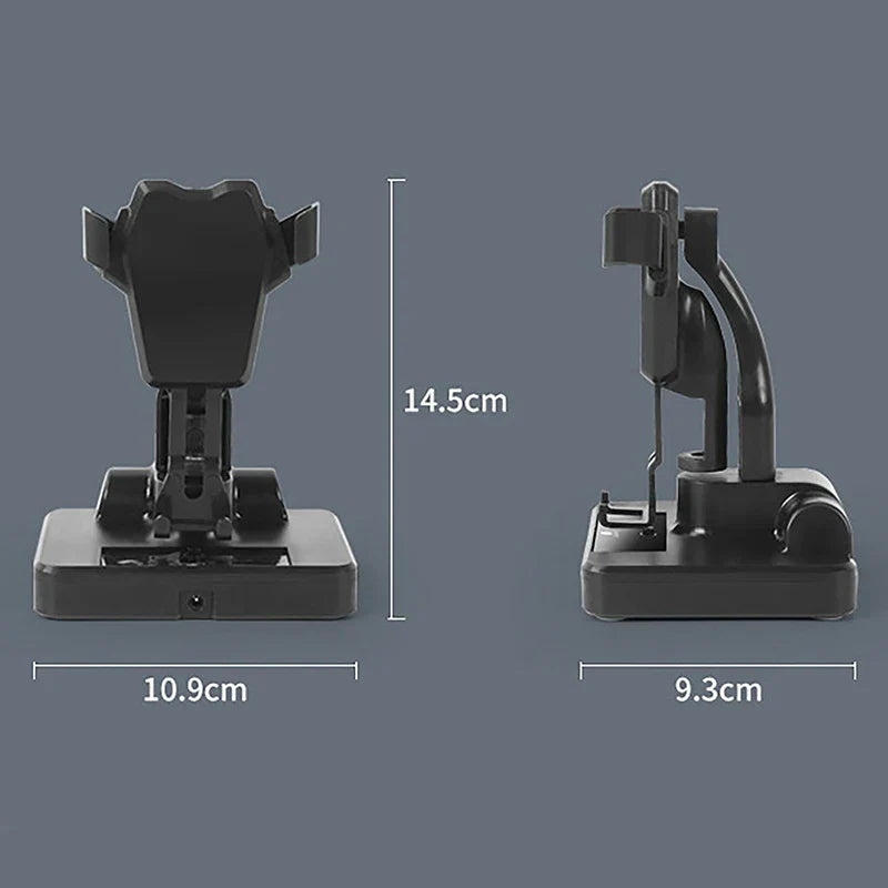 Automatic Swing Shaker Phone Stand – Desk Mute Mobile Holder for Pedometer Stepping and Brushing