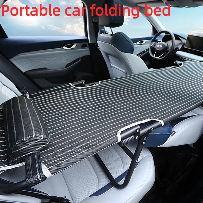 General Motors Portable Folding Bed: Co-pilot Sleep Bed for Car Modification - Ideal for Camping, Travel, Rear Seat Comfort, and Car Accessories!