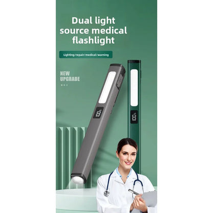 New Long Battery Life LED Pen Flashlight – USB Rechargeable Multi-Function Maintenance Work Light for Outdoor, Camping & Emergency Use