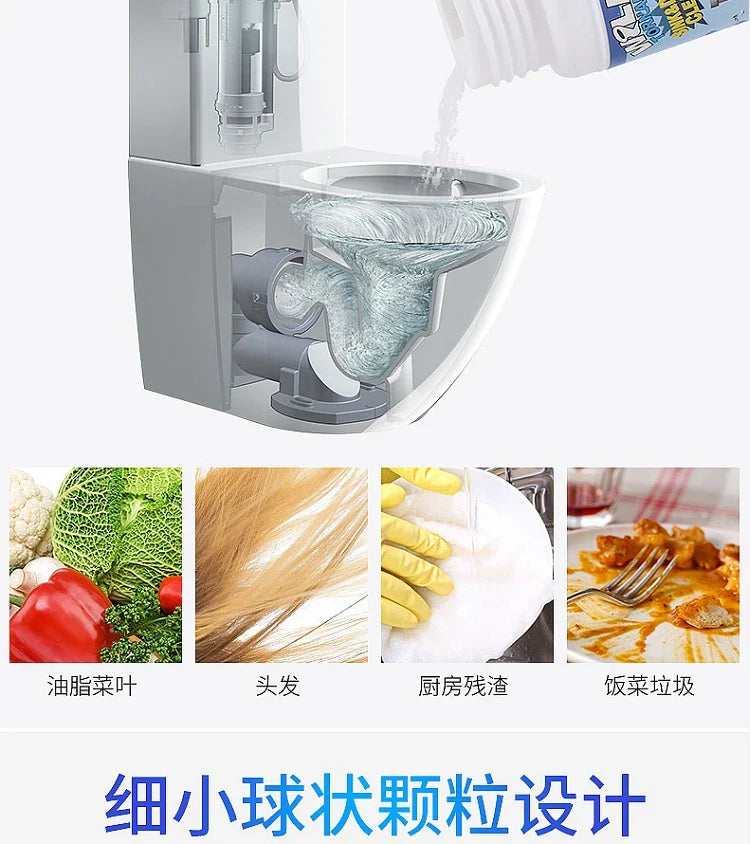 100g Powerful Sink Drain Cleaner – High-Efficiency Clog Remover, Kitchen Sewer & Pipe Cleaning Powder