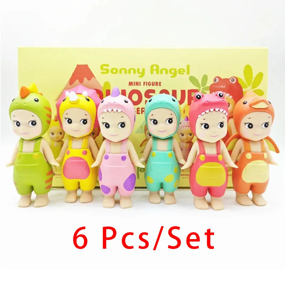 New Sonny Angel Dinosaur Series Hippie Doll – Cute Car & Mobile Phone Ornament Toy Gift for Kids