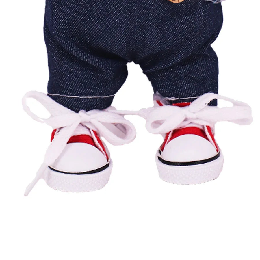 3.8cm Doll Shoes for 17cm Labubu Plush Doll – Accessories Gift for Girls