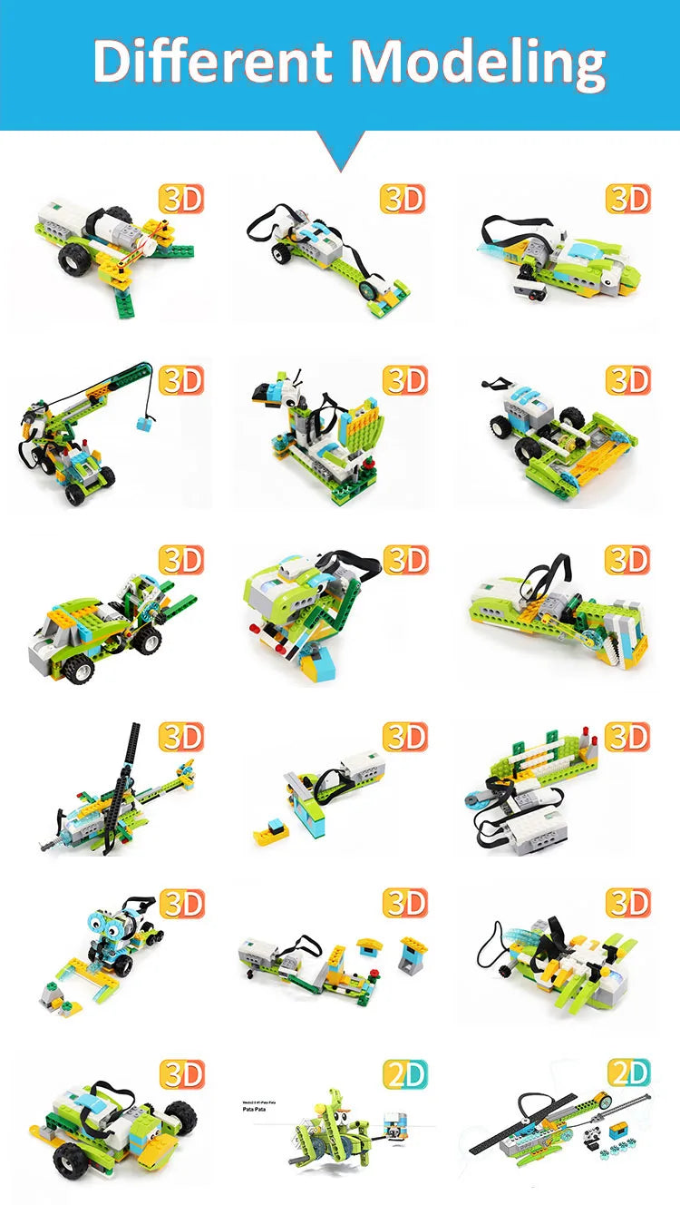 NEW WeDo 2.0 Core Set Robotics STEAM Kit – Compatible with 45300 We-Do Building Blocks, DIY Educational Toy for Christmas