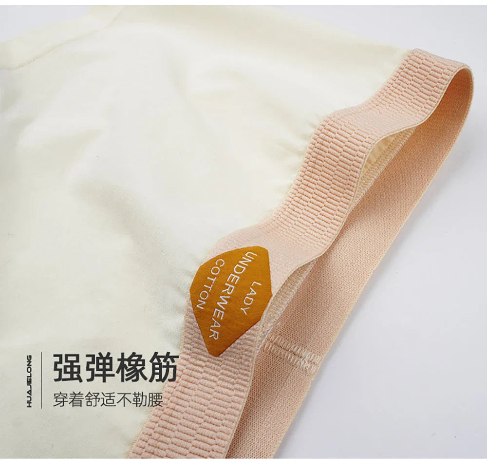 3PCS Women’s Cotton Boxer Underwear — Multicolor Solid Breathable Knit Panties, Soft High-Elastic Mid-Rise Boyshorts