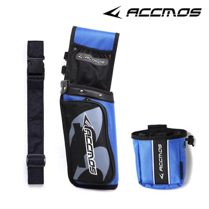 ACCMOS Portable Arrow Quiver Pouch – Waist Carry Archery Storage Holder for Hunting & Shooting