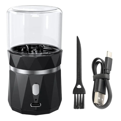 SMO Portable Electric Tobacco & Herb Grinder – Dry Grass Crusher Machine with Intelligent Touch Smoke Prevention