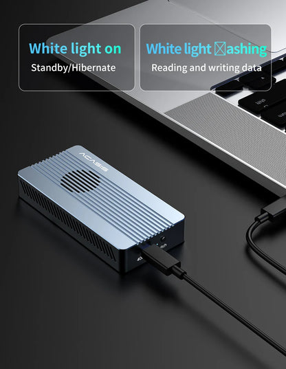 ACASIS 40Gbps USB 4.0 SSD Enclosure – Thunderbolt NVMe M.2 8TB Case, Compatible with Thunderbolt 4/3, USB 3.2/3.1/3.0 (JHL7440)