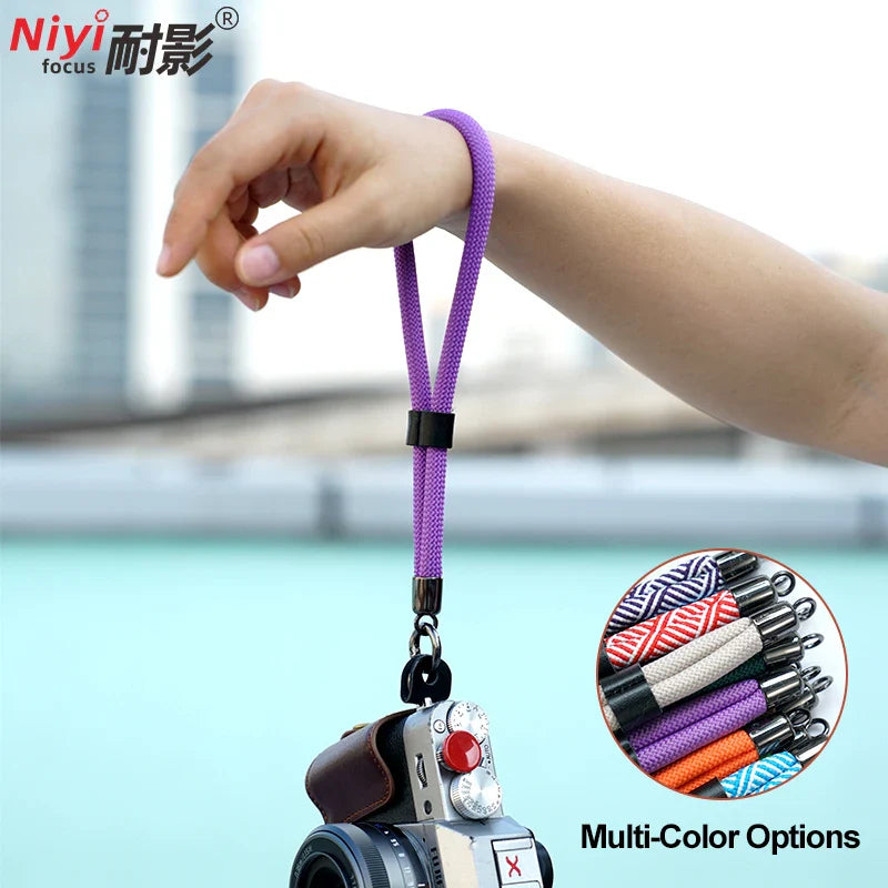 Camera Wrist Strap Nylon Rope Hand Belt with Quick Release for Nikon DSLR Mirrorless SLR GoPro