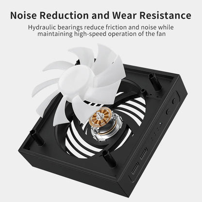 Cooling Fan for Xbox Series X/S – RGB Low-Noise Top Fan with Adjustable Speed System