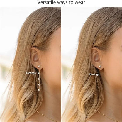 Unique Beaded Jewelry Set with Tassel Pearl Necklace – Retro Chain Choker for Women