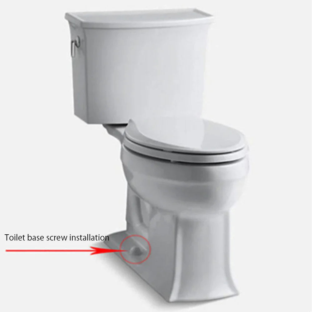 2 Pairs Universal Toilet Bolt Covers – Plastic Push-On Screw Caps for Toilet Bowl Fixing & Bathroom Decoration Accessories