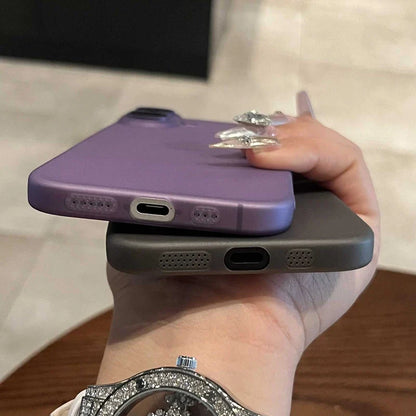 Ultra-Thin Slim Matte Frosted iPhone Case with Camera Protector — Fits iPhone 17/16/16 Plus/15/14/13/12/11 & Pro Max