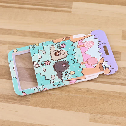 Cartoon Cat Lanyard Keychain – Multifunctional ID Card Badge Holder, Camera USB, Phone Neck Strap Accessories