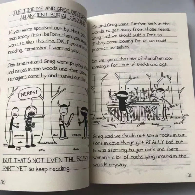 10-Book Set Diary of a Wimpy Kid – English Children’s Fiction Books Volumes 1-10