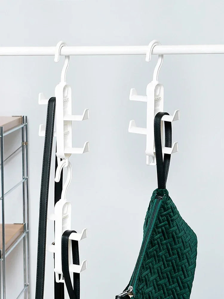 Multifunctional Wardrobe Bag & Clothes Rack – Traceless Hanging Hook for Hats, Bags, and Doors, No Drilling Needed