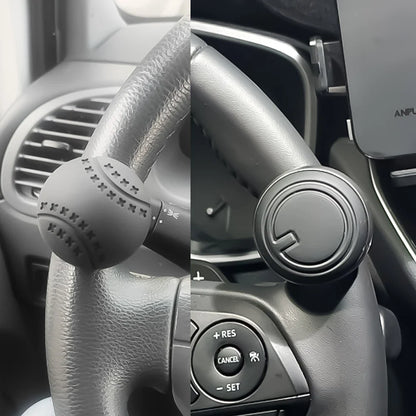 360 Degree Rotation Steering Wheel Booster Spinner Knob - Metal Bearing Power Handle with Ball-Shaped Design
