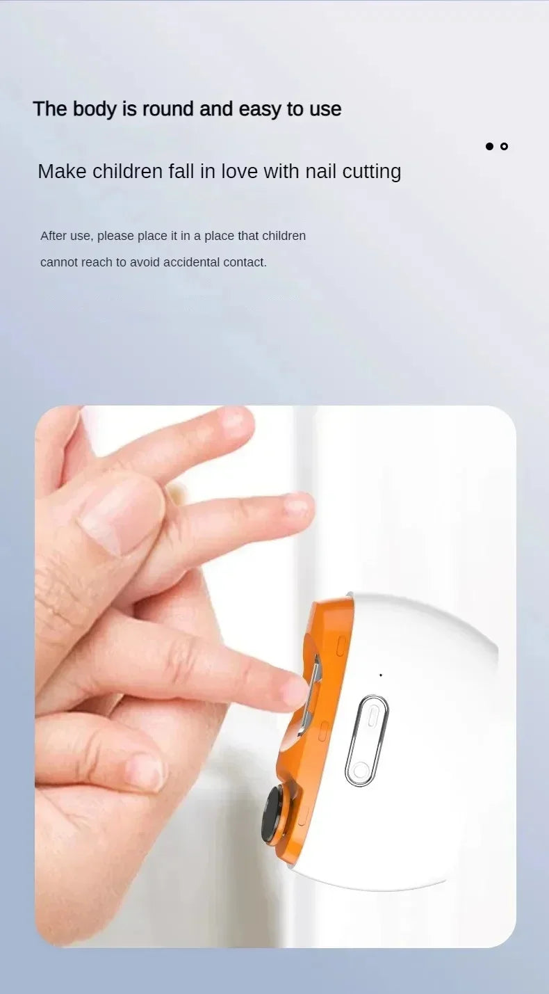 Xiaomi 2-in-1 Smart Electric Nail Clippers – Automatic Polished Armor Trim for Children’s Nail Care