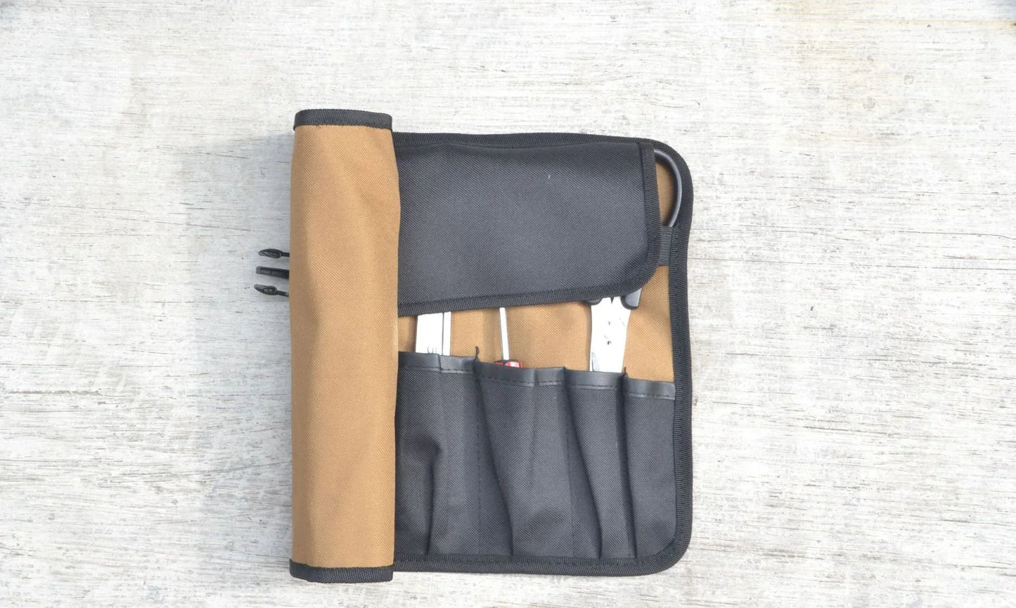 Oxford Cloth Portable Tool Roll – Foldable Wrench & Hammer Storage Pouch for Camping & Toolkit
