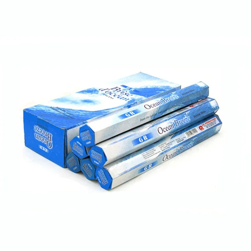 20 Sticks Indian Incense – White Sage, Lavender, Yoga & Sea Breeze Scents for Meditation, Air Purification & Aromatherapy