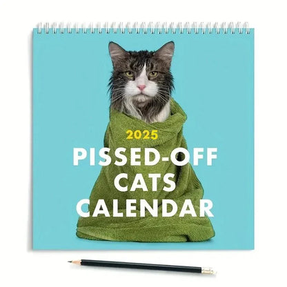 2025 'Tired-Ass Women' Funny Wall Calendar - 12 Months of Cuss Word Sayings, Unique New Year Gift for Her