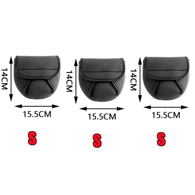 Portable Waterproof Fishing Reel Cover Bag – Spinning Wheel Protective Storage Case (1–3PCS Set) for Outdoor Fishing Gear