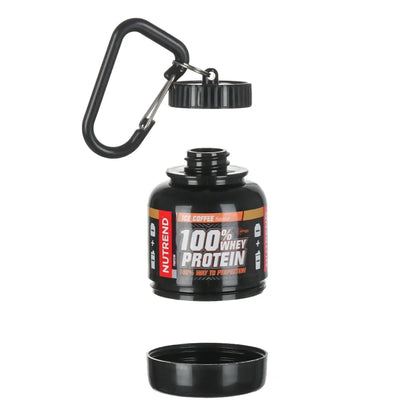 Mini Portable Protein Powder Bottles with Keychain – Travel Funnel, Medicine & Sport Storage Cups