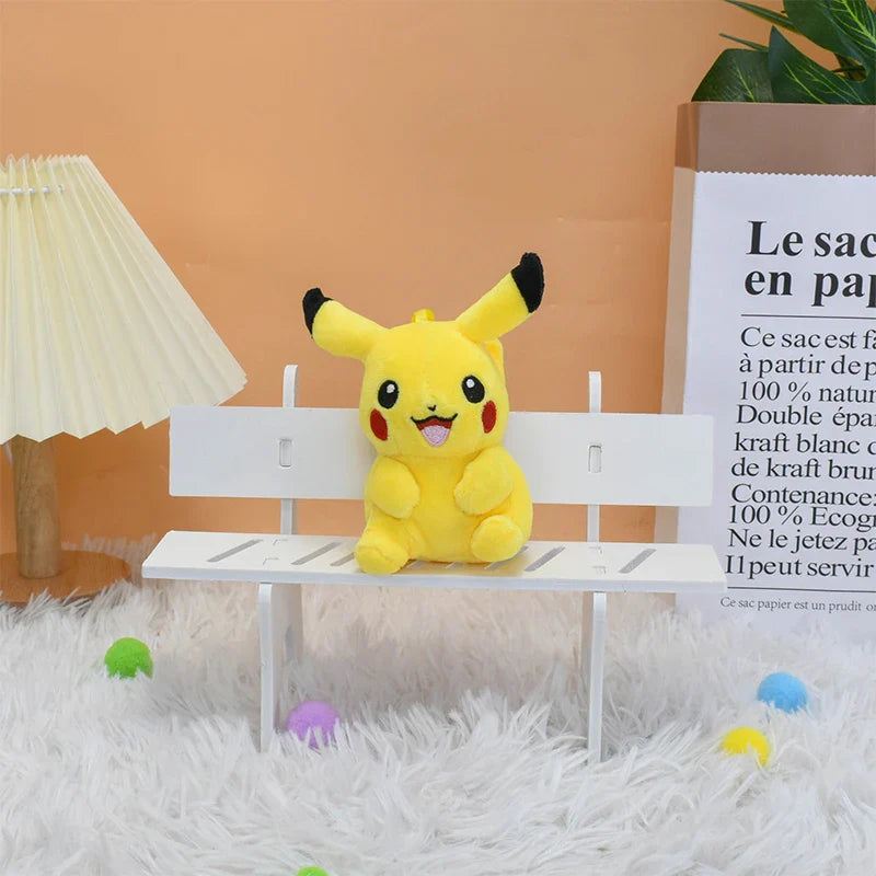 Pokemon Eevee Family Keychains – Plush Toy Pendants of Glaceon, Vaporeon, Sylveon, Espeon & Flareon, Cute Anime Stuffed Dolls, Perfect Birthday Gift