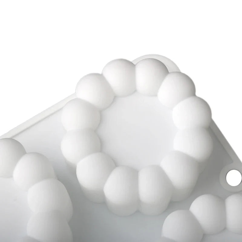 6 or 12 Cell Wavy Lace Cylindrical Silicone Cake Mold — Mousse & Dessert Baking Tool for Party Pastry