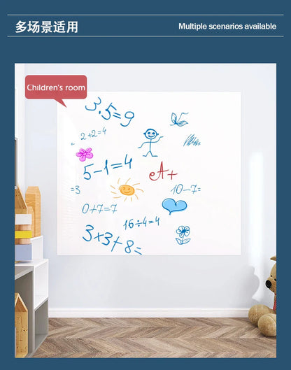 45CM Reusable Whiteboard – Static Adhesive Dry-Erase Board, Easy to Apply & Remove Without Wall Damage