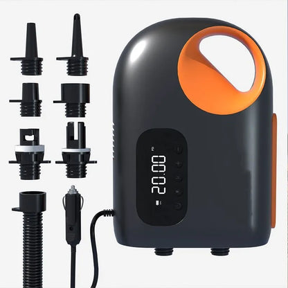LEIBOO 20PSI DC Electric Air Pump – High-Speed Compressor for Inflatable SUP, Paddle Board, Airbed, Boat & Kayak