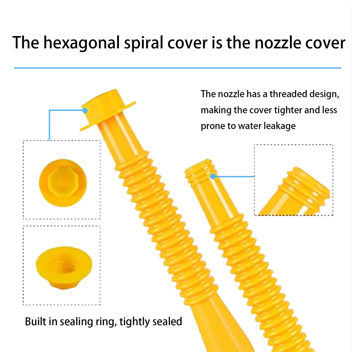 Flexible Gas Can Spout Kit – Upgraded Easy-Install Fuel Nozzle with Enhanced Compatibility for Safe & Efficient Liquid Transfer