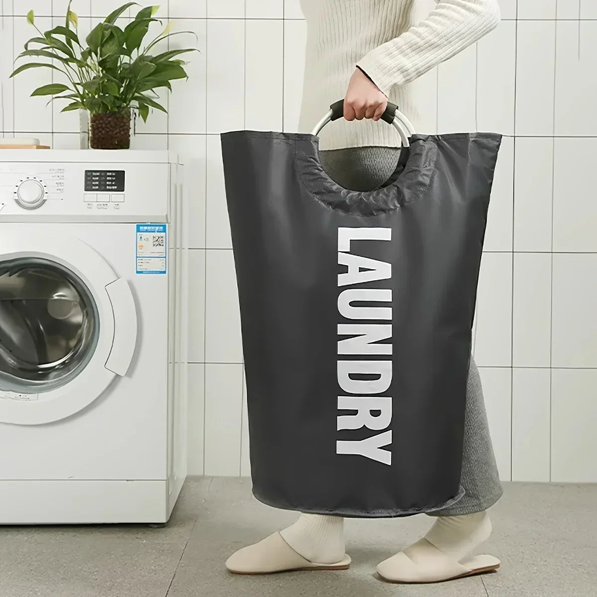 Oxford Fabric Foldable Laundry Basket – Large-Capacity Dirty Clothes Storage Bag for Home, Dorm & Laundry Room