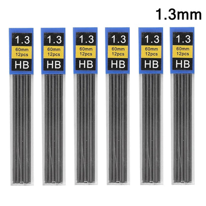 Mechanical Pencil Lead Refill Set 0.3–2.0mm HB – Multi-Size Press Automatic Pencil Leads for Drawing, Painting & Student Stationery