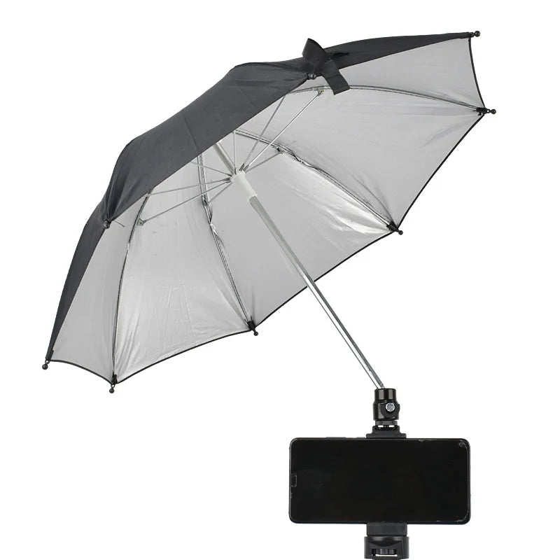 26/50cm DSLR Camera Umbrella – Black Sunshade & Rain Cover Holder for Photography