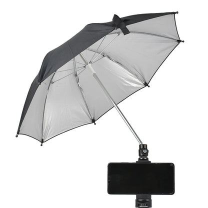 26/50cm DSLR Camera Umbrella – Black Sunshade & Rain Cover Holder for Photography