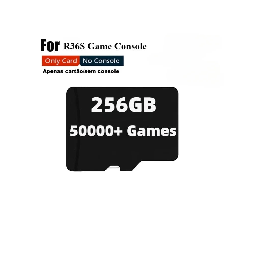BOYHOM V5 SD Card for R36S Handheld Console – 64GB/128GB/256GB Game Storage for 3.5" IPS Linux Portable Player