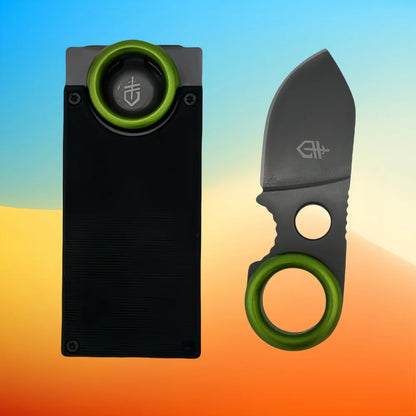 Portable Mini EDC Pocket Knife – Fixed Blade Multi-Tool for Camping, Keychain Use, Fruit Cutting (No Carabiner)