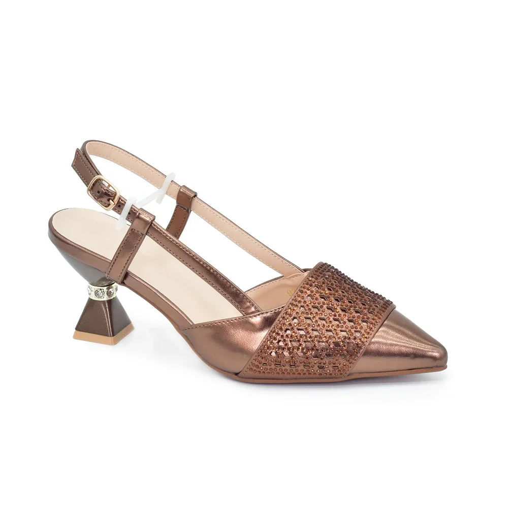 Women’s Rhinestone Italian Shoe & Bag Set - Elegant Matching Party Accessories